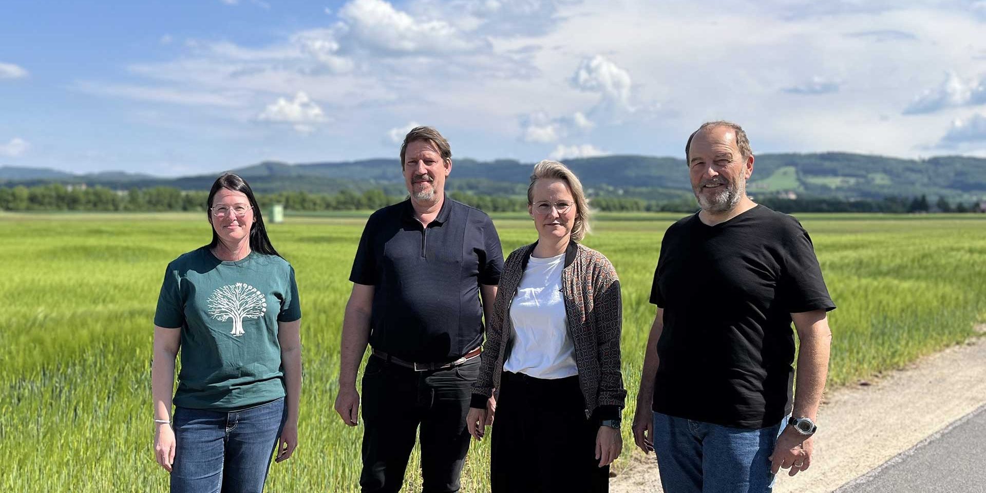 Romana Drexler, MdEP Tom Waitz, SRin Christina Engel-Unterberger, GR Walter Heimerl-Lesnik. © Clara Schweighofer