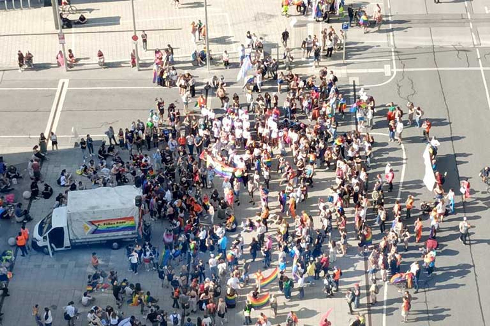 STP-Pride 2023 Kundegebung vor der nö. Landesregierung in St. Pölten © Heimerl-Lesnik